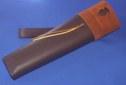 Small Leather Back Quiver - OUT OF STOCK